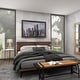 preview thumbnail 15 of 15, Grey Metal Contemporary Framed Wall Art Architecture 40 x 59 x 2