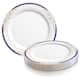Option White with Blue and Gold Rim