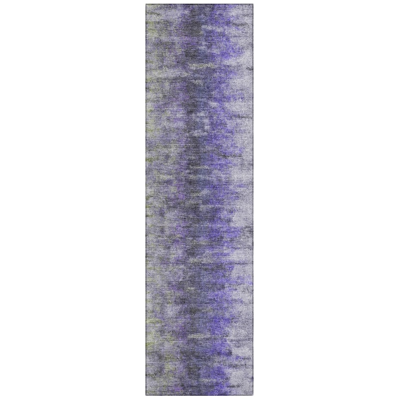 Machine Washable Indoor/ Outdoor Contemporary Ombre Chantille Rug