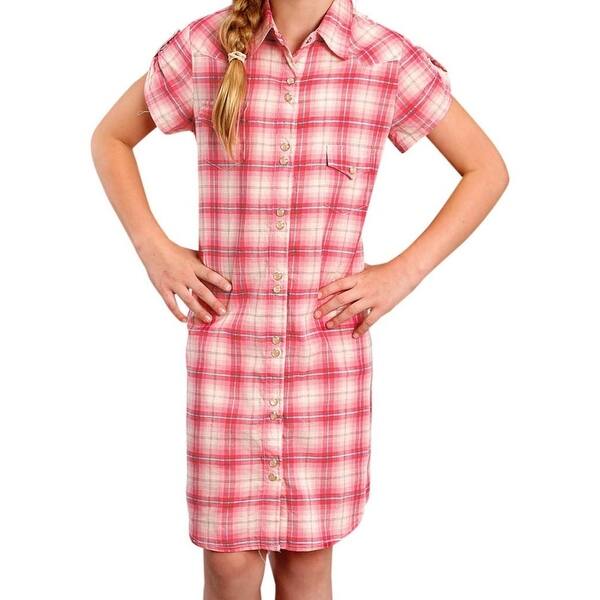 Shop Roper Western Dress Girls Snap Sleeveless Pink Overstock