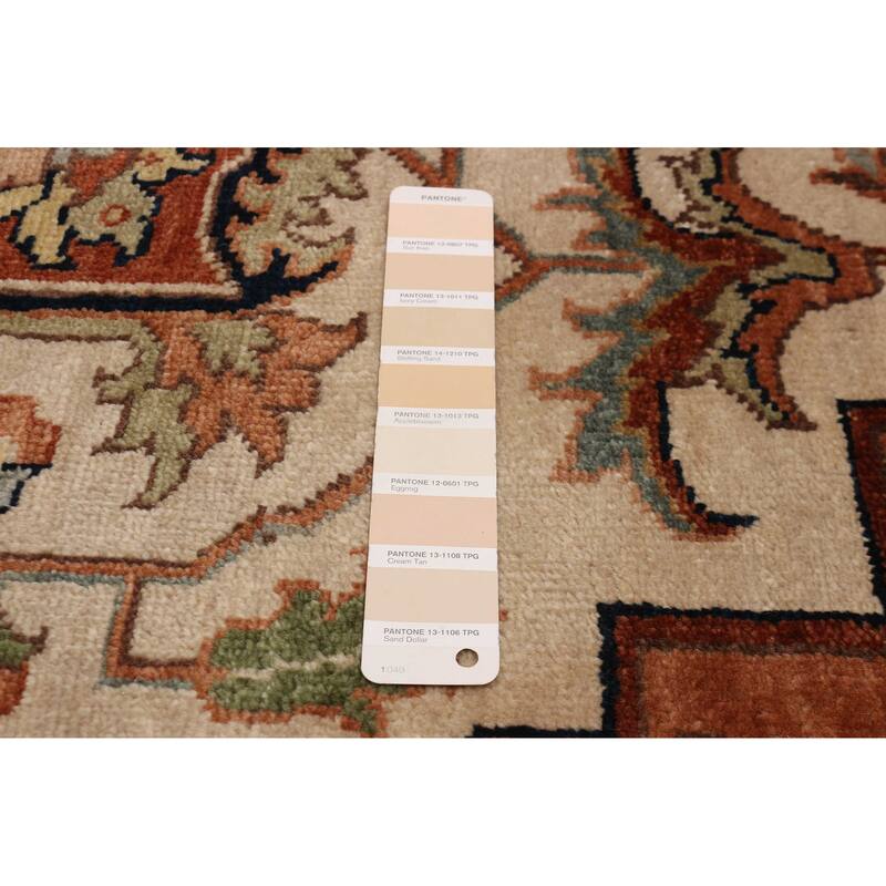 ECARPETGALLERY Hand-knotted Jules Sultane Ivory Wool Rug - 9'5 x 13'5