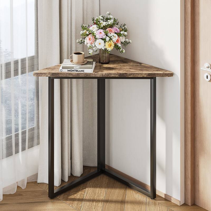 Simple Triangle Corner Cabinet, Small Corner Shelf Unit for Bathroom, Entryway, Bedroom, Easy Assembly