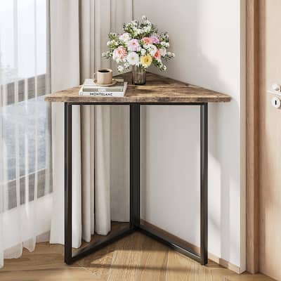Simple Triangle Corner Cabinet, Small Corner Shelf Unit for Bathroom, Entryway, Bedroom, Easy Assembly