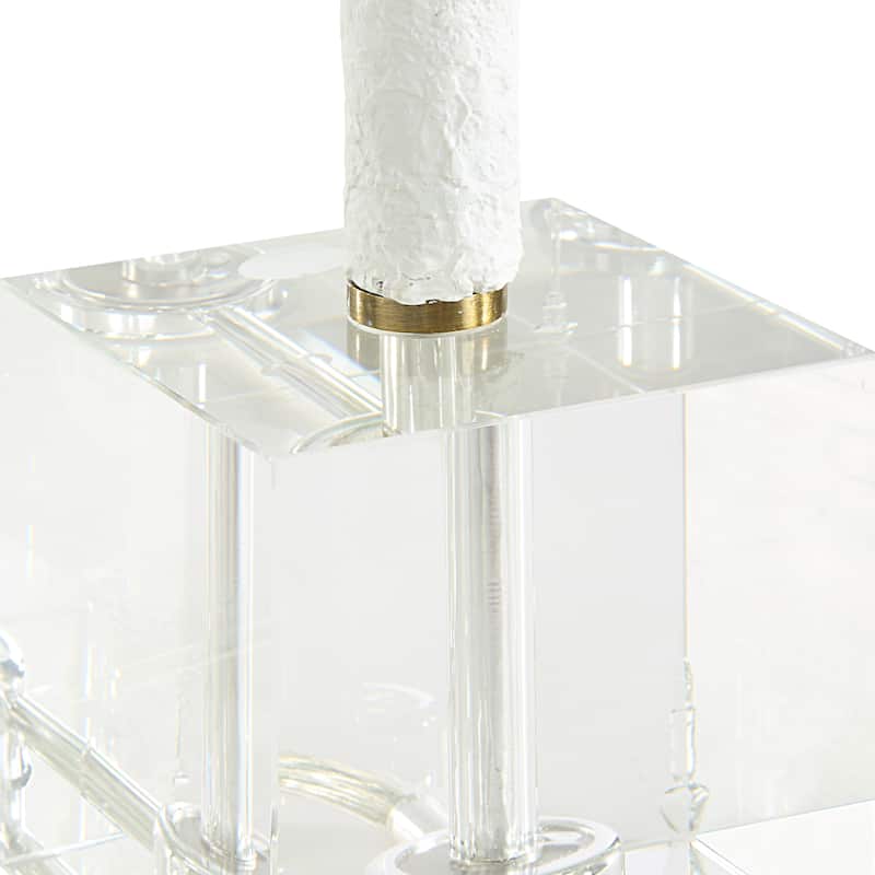 Uttermost Helena Slender White Table Lamp - 36"H,   Shade 10"H x 14"Dia