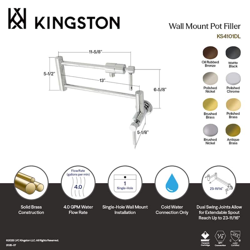 Concord Wall Mount Pot Filler