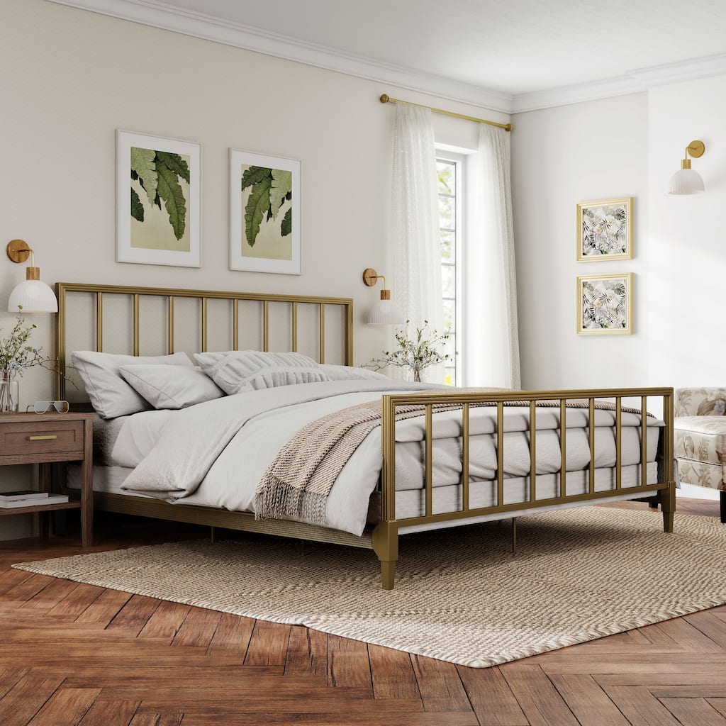 Furniture of America Blair Brass Metal Bed