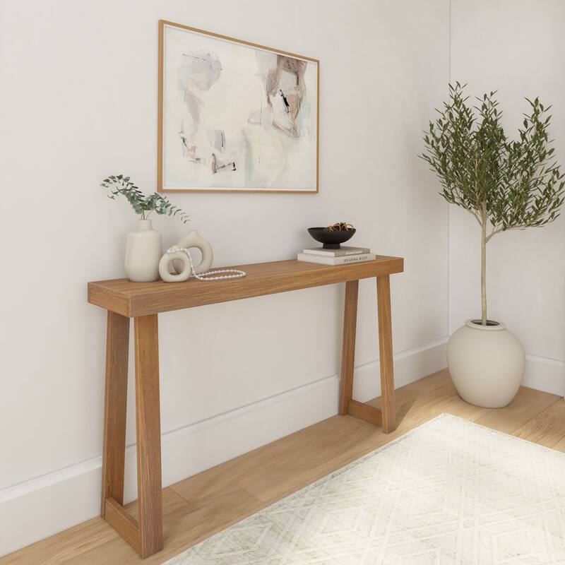 Plank and Beam Classic Console Table - 56" - Pecan