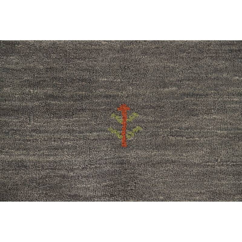 Tribal Gabbeh Accent Rug Handmade Wool Carpet - 3'11"x 5'9"
