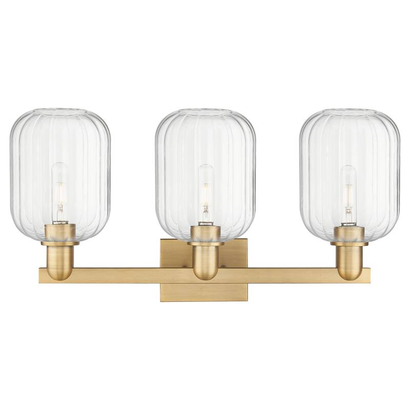Innovations Lighting Downtown Urban - Preston - 3 Light 26" Jar Shade Bath Vanity Light