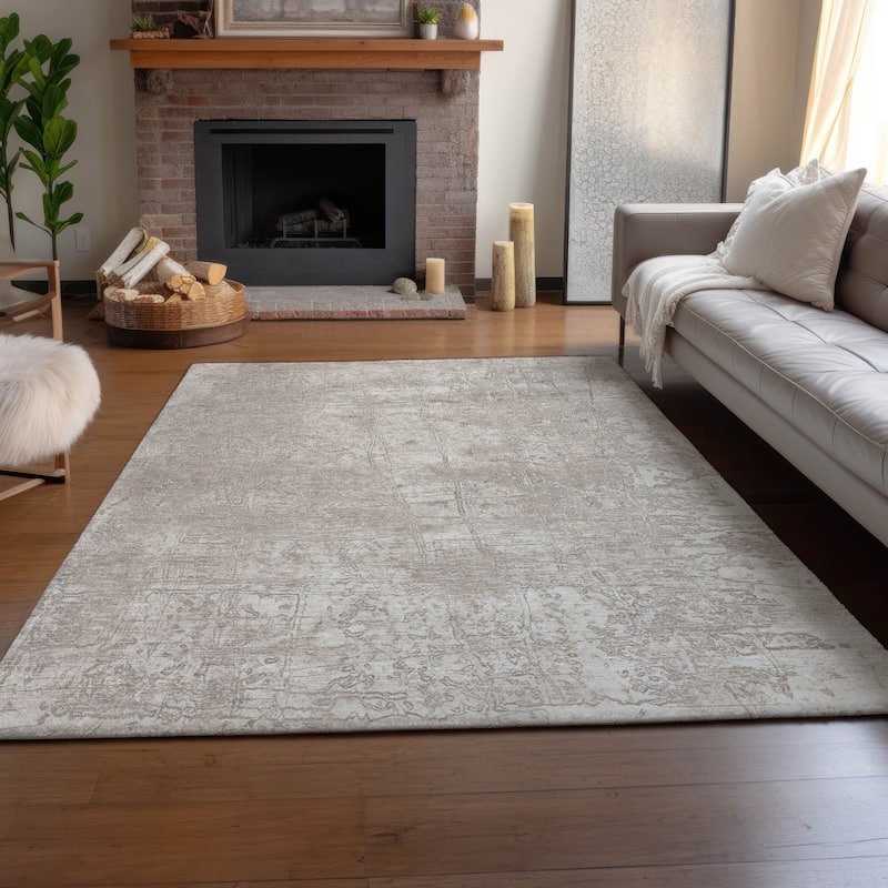 Premium Washable Super Soft Solid Abstract Mayfield Rug