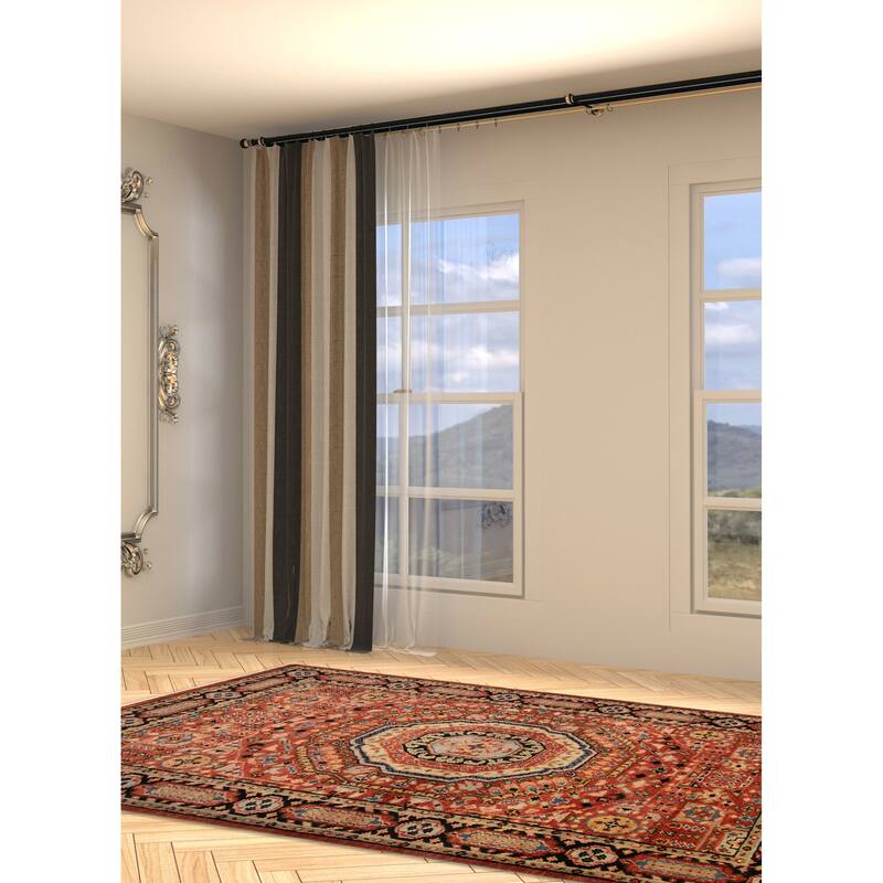 ECARPETGALLERY Hand-knotted Jules Serapi Red Wool Rug - 6'0 x 8'11