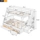 preview thumbnail 8 of 9, Twin Over Full Bunk Bed with Drawers,Ladder and Staircase For Bedroom
