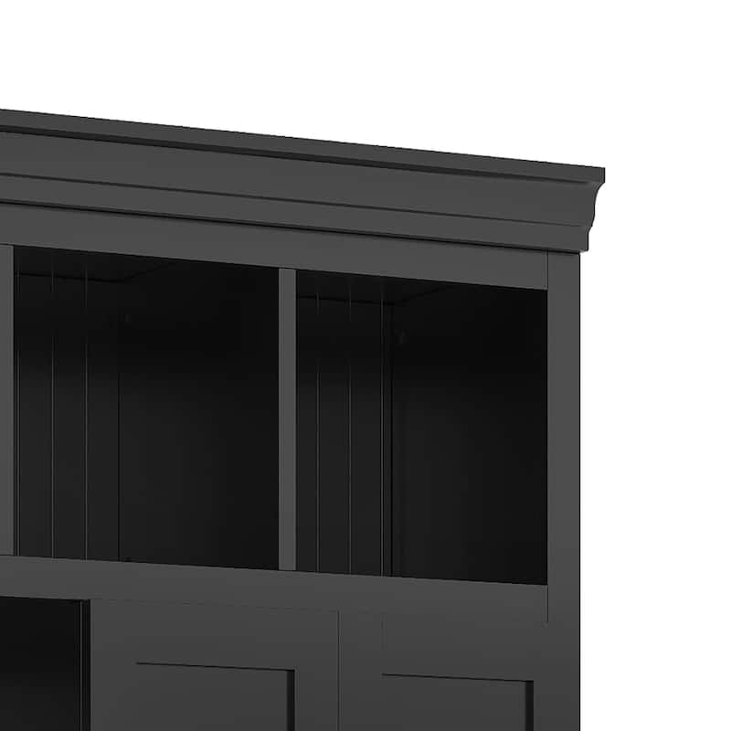 78.7''H Hall Tree with Bench and 5 Storage Cubbies