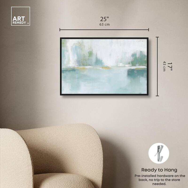 Mirrored Aqua Dream I Canvas by Art Remedy