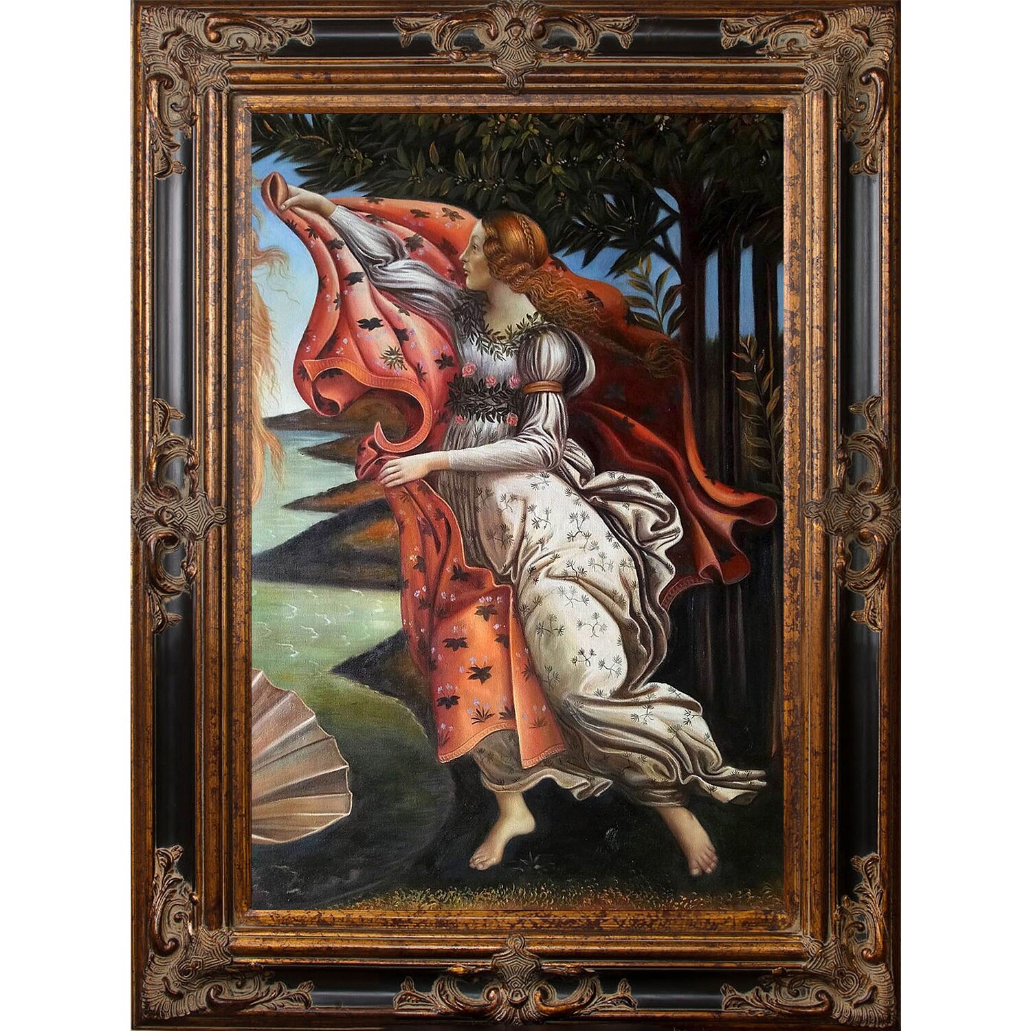 Shop Sandro Botticelli Birth Of Venus Right Panel Hand Painted