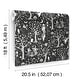 preview thumbnail 5 of 7, Disney Tim Burton's The Nightmare Before Christmas Black Forest Peel and Stick Wallpaper by RoomMates