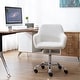 preview thumbnail 1 of 6, TiramisuBest Rustic Office Chair with Upholstered, Ivory