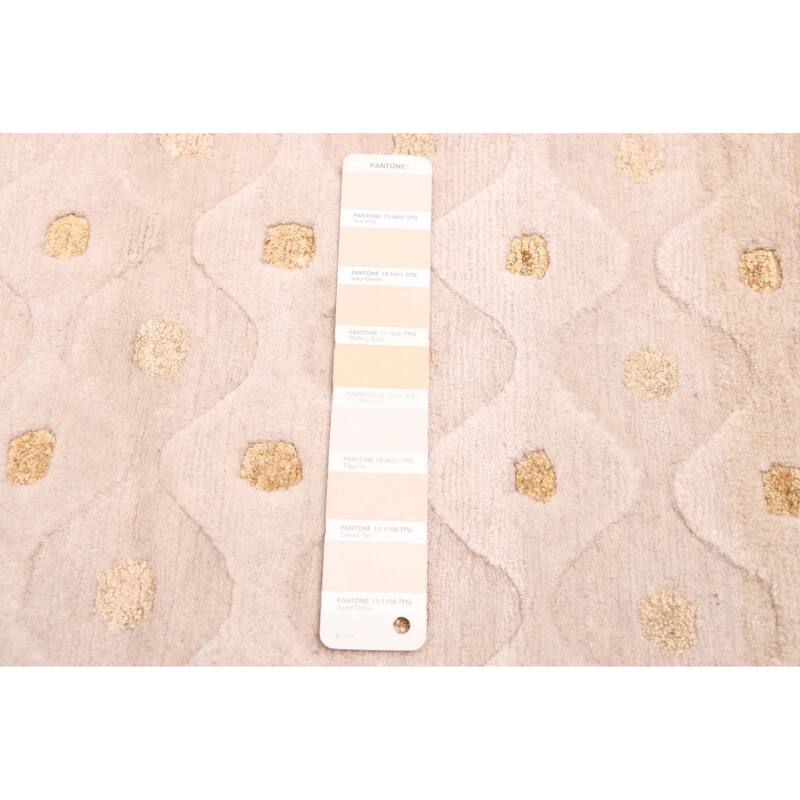 ECARPETGALLERY Hand-knotted Opulence Ivory Silk, Wool Rug - 8'0 x 9'10