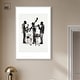 preview thumbnail 43 of 60, Bebop II Black Art Canvas Print by Art Remedy