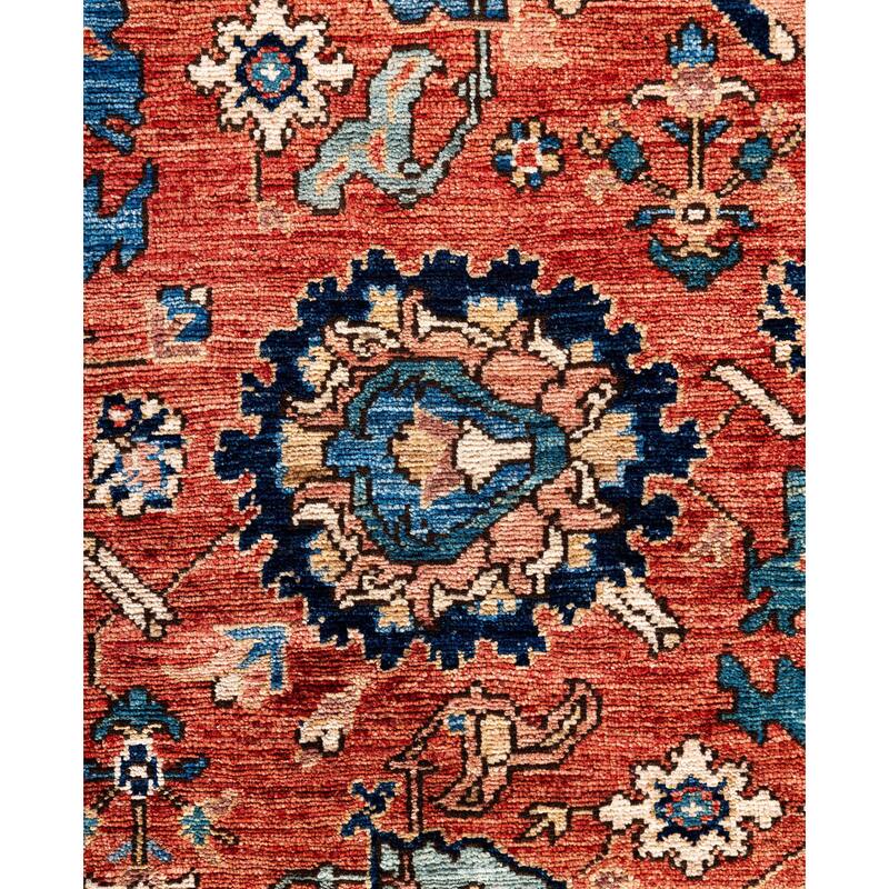 Serapi One-of-a-Kind Hand-Knotted Area Rug - Orange - 8' 0" x 10' 1"