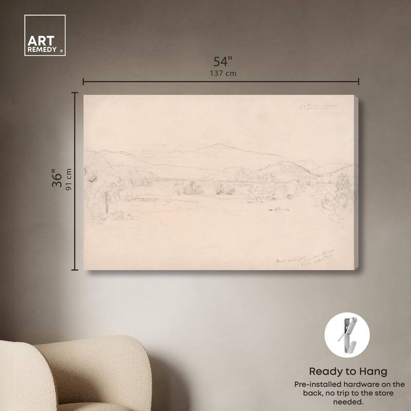 Study for View Mt. Washington Canvas by Art Remedy, Gallery Wrapped