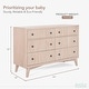 preview thumbnail 8 of 15, Evolur Loft Antilia Mid-Century Double Dresser