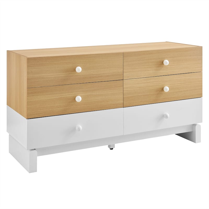 Nolia 6-Drawer Color Block Dresser
