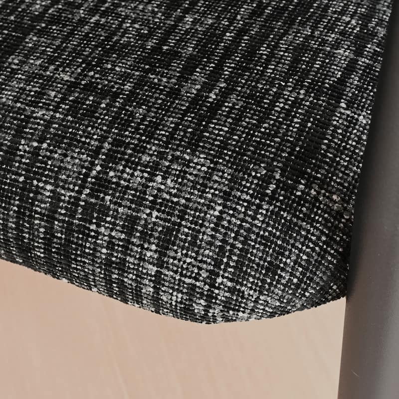 Modern Upholstered Arm Counter Stool with Metal Frame Leg(Set of 3) - N/A