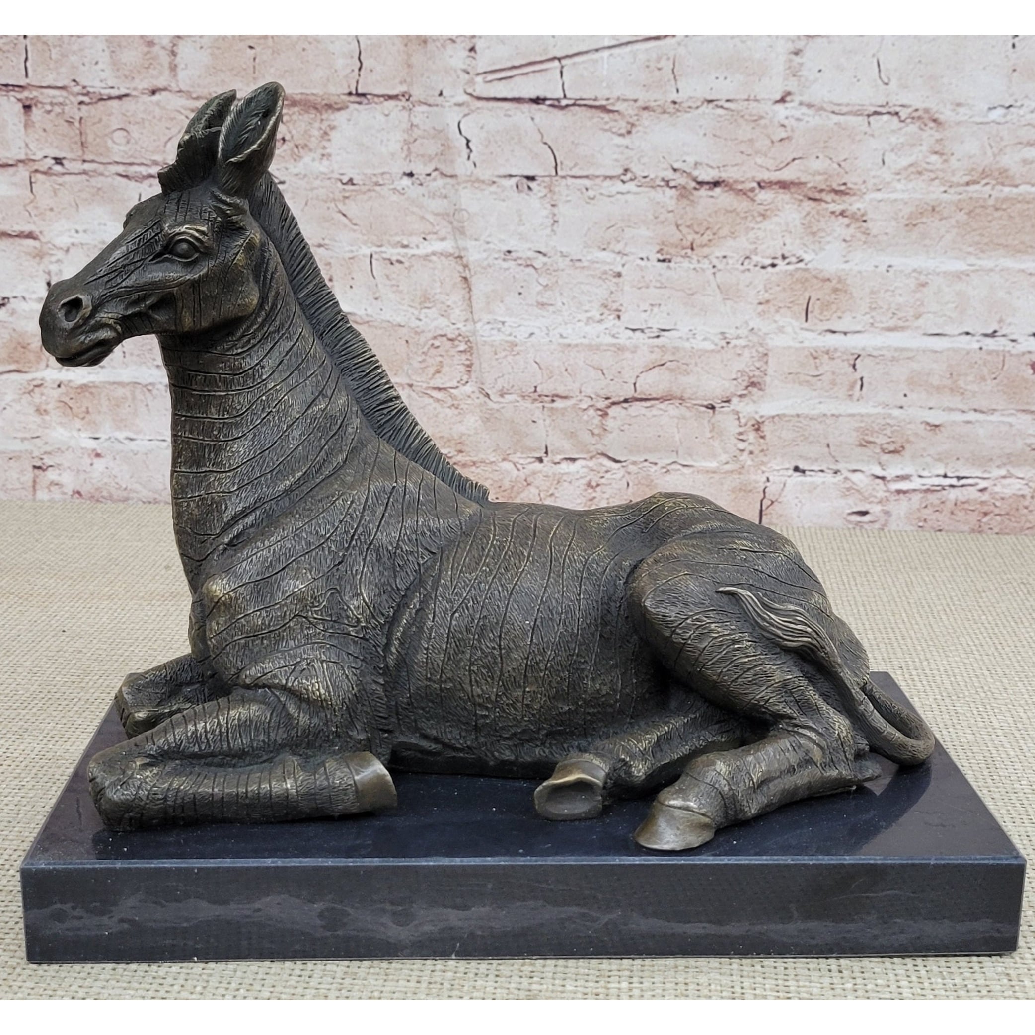 Hot Cast Bronze Zebra Bronze Sculpture Statue By Milo