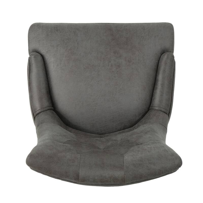 Modern Set of 2 Dining Chairs with Tufted Diamond-Stitched Backrest, Padded Seat, Solid Wood Legs for Dining Room, Living Room