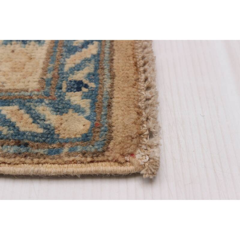 ECARPETGALLERY Hand-knotted Finest Ghazni Tan Wool Rug - 6'5 x 10'0