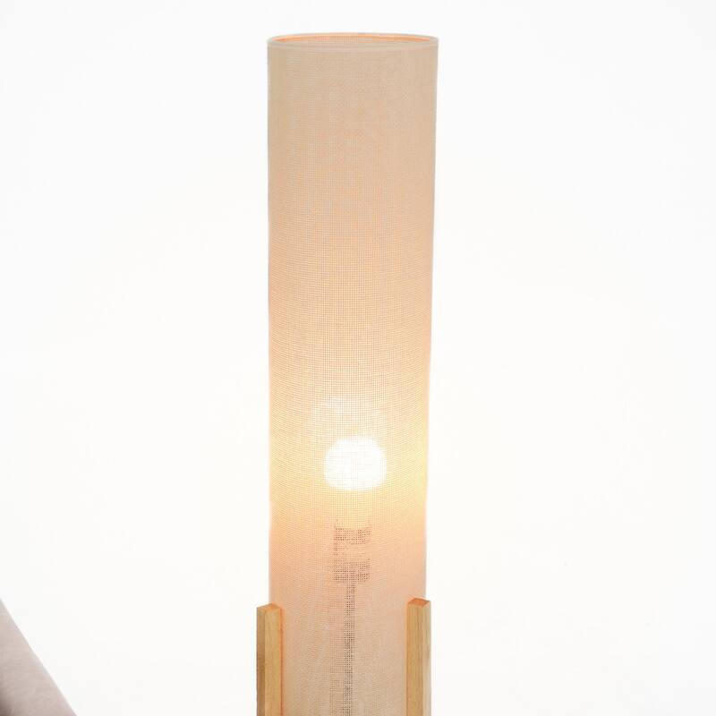 Contemporary Floor Lamp, Standing Light for Living Room Centerpiece, Bedroom & Office Lighting, Ethos Floor Lamp Oak