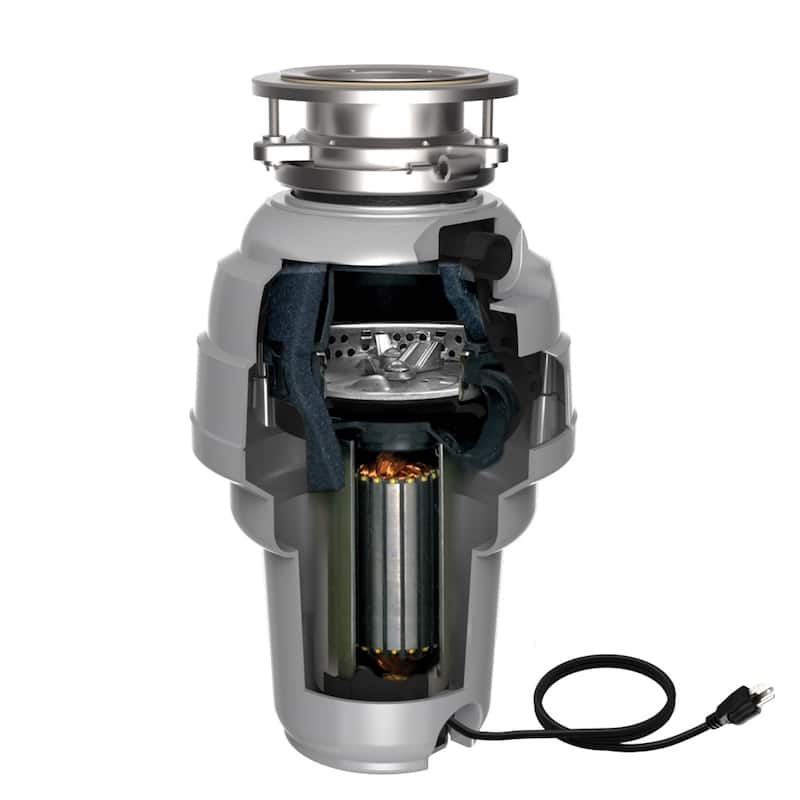 American Standard 1.25 HP Premium Garbage Disposal with Sound Insulation and Power Cord - Stainless Steel - 1.25 HP
