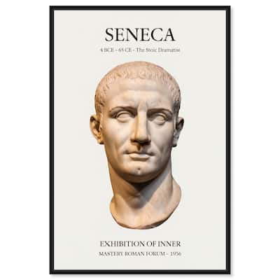 Bust of Seneca Canvas by Art Remedy