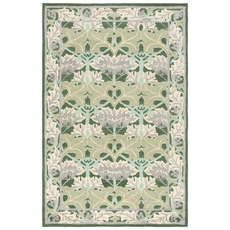 SAFAVIEH Handmade Earthly Treasure Boyana Traditional Wool Rug