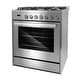 preview thumbnail 8 of 12, Cosmo 30 in. 5.0 cu. ft. Single Oven Gas Range with 5 Burner Cooktop and Heavy Duty Cast Iron Grates in Stainless Steel