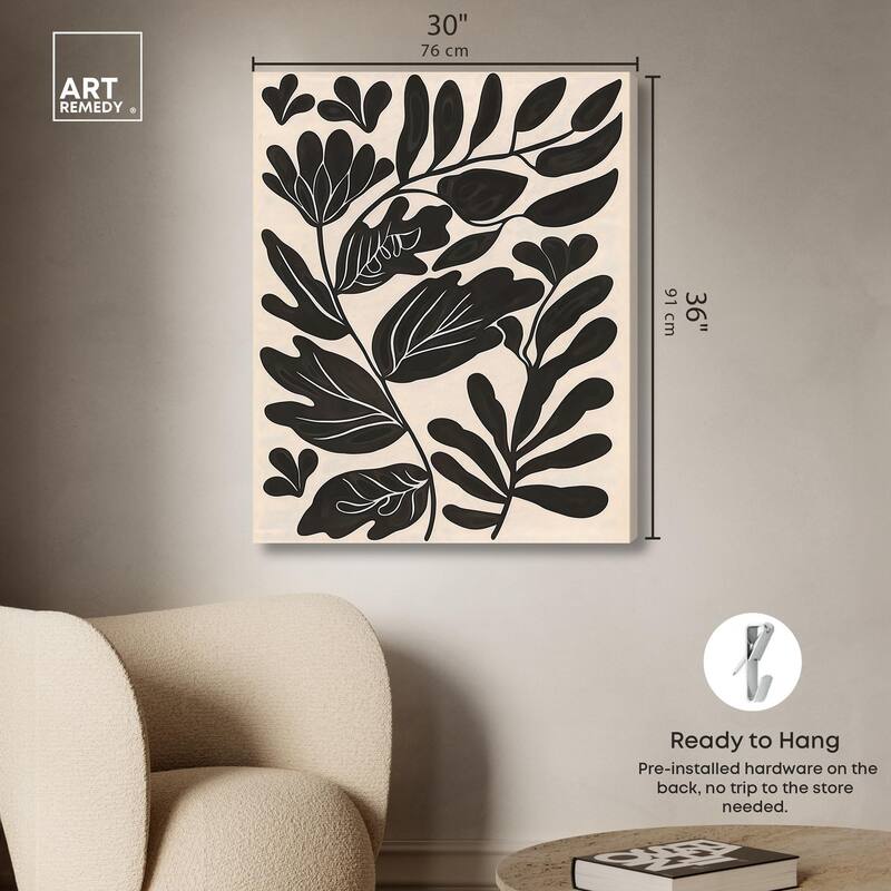 Ebony Eden Essence I Canvas by Art Remedy, Gallery Wrapped