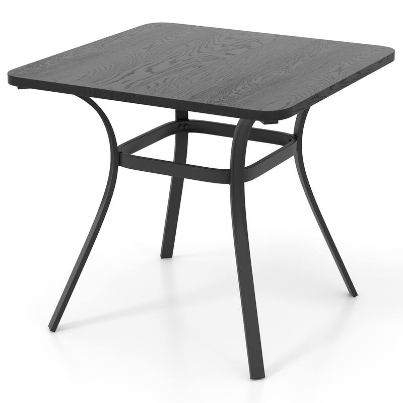 Gymax 32'' Patio Dining Table w/ 4 Curved Legs Heavy-Duty Outdoor