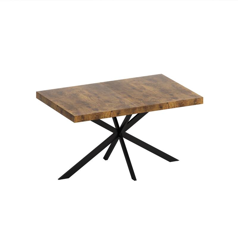 55.11"-70.86" Retro Rectangular Stretch Dining Table