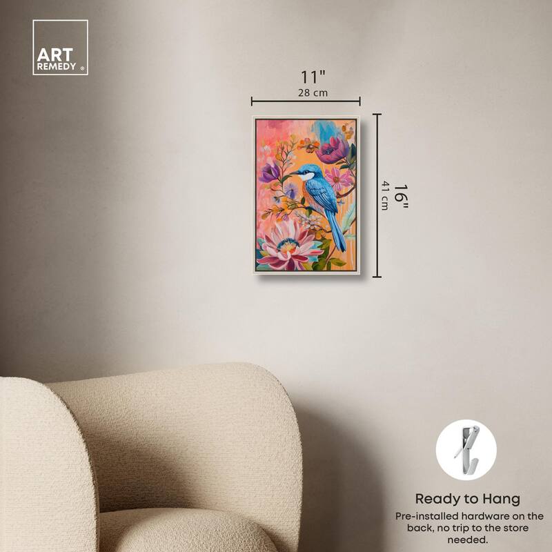 Spring Bird Canvas by Art Remedy