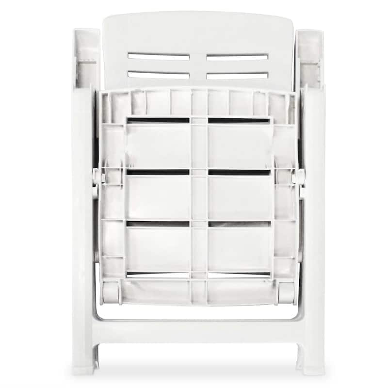 vidaXL Patio Bistro Set Outdoor Furniture Set Patio Table and Chairs Plastic - 39.8" x 26.8" x 28.3"