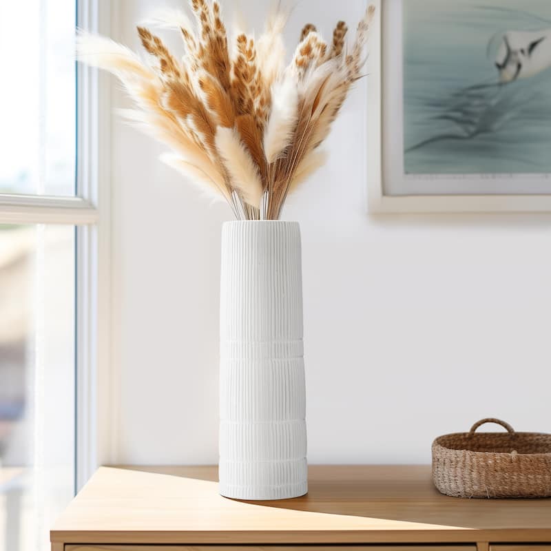 Sagebrook Home Modern Neutral Ceramic Vase
