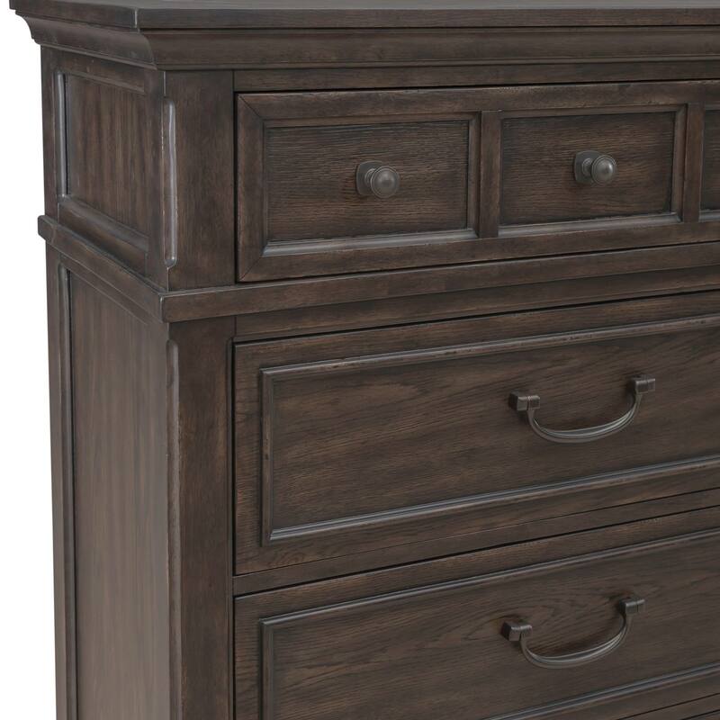 Liberty Furniture Paradise Valley King Panel Bed, Dresser & Mirror, Chest