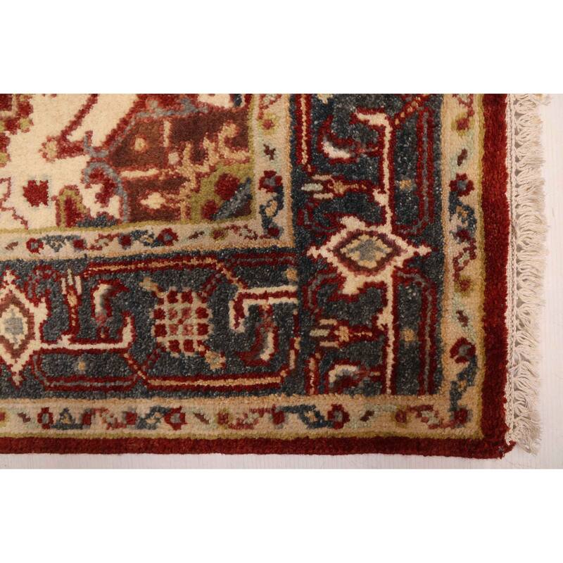 ECARPETGALLERY Hand-knotted Serapi Heritage Dark Red Wool Rug - 3'11 x 6'0