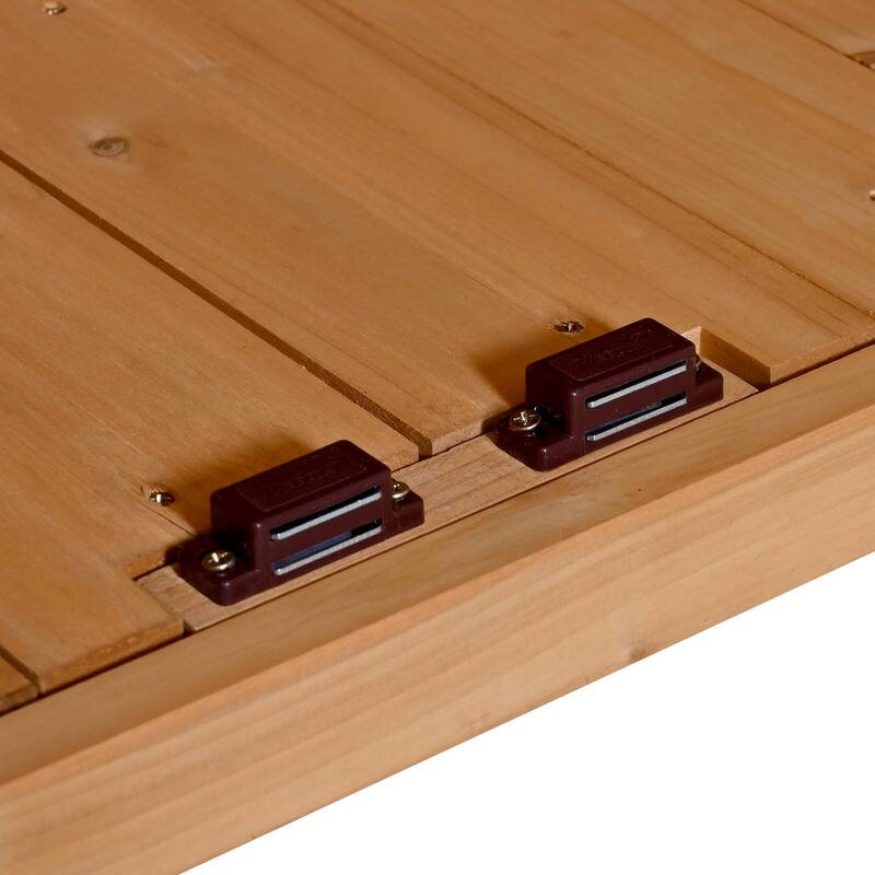 45" Farmhouse Patio Potting Bench Garden Workstation with 6 Drawers & Cabinet