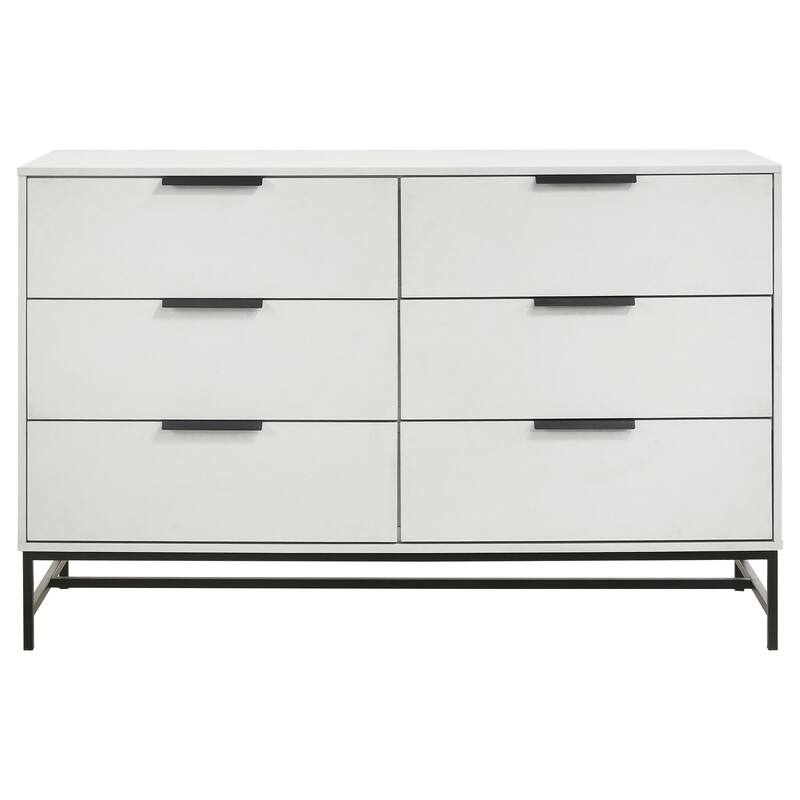 Taraval White 6-drawer Bedroom Dresser