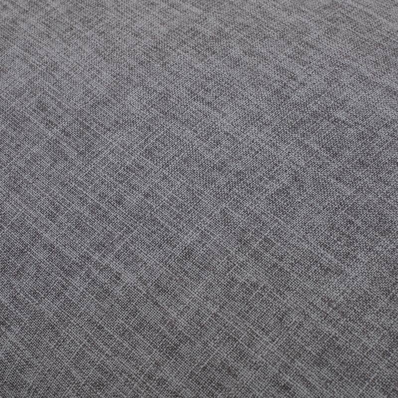 38 Inch Wide Rectangle Ottoman Bench Footstool, Linen Look Polyester Fabric for Living Room, Bedroom