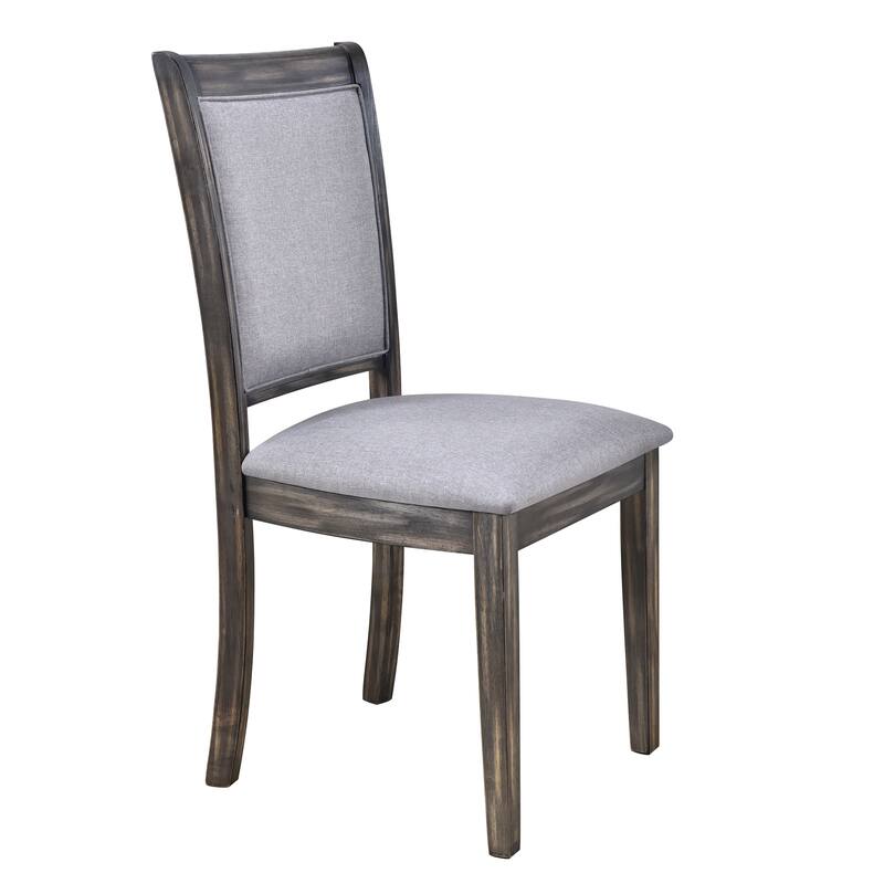 6-Piece Extendable Trestle Dining Table Set with Removable Leaf, Kitchen Set with Upholstered Chairs and Bench