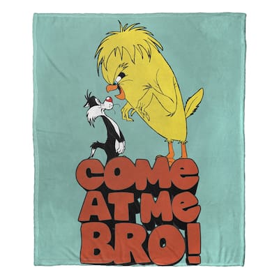 Warner Brothers Looney Tunes Come at Me Bro Silk Touch Throw Blanket