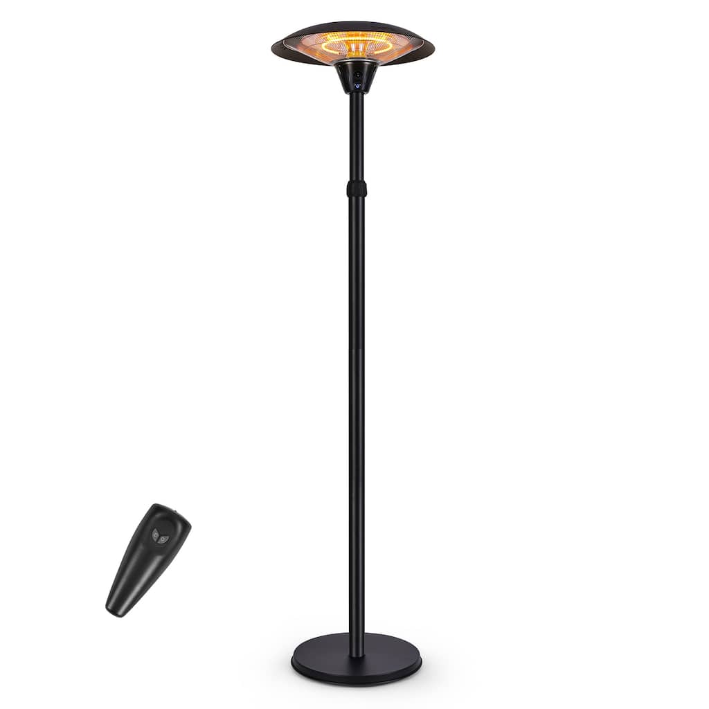 1500W Adjustable Patio Heater,Remote and Touch Control